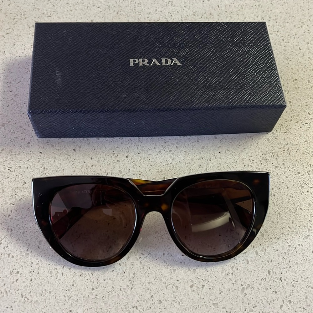 Prada tortoise shell sunglasses